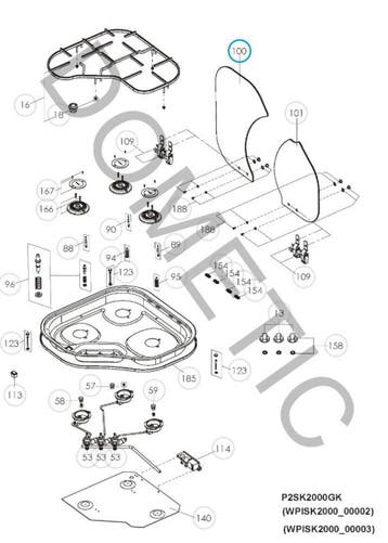 Dometic Glasplaat Links EK2000, Ophalen of Verzenden, Nieuw