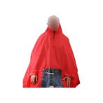 Hooodie Poncho Deluxe , Koplampproof one-size-fits-all Rood, Verzenden, Nieuw