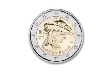 2 euro 550 jaar Overlijden van Donatello 2016 - Italië, Verzenden