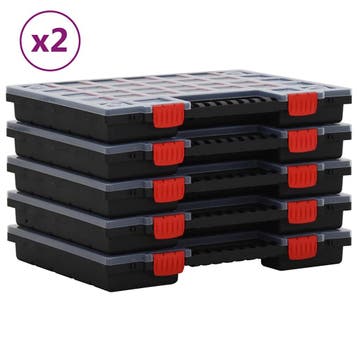 vidaXL Assortimentsdozen 10 st 40x30x5 cm polypropeen, Verzenden, Nieuw
