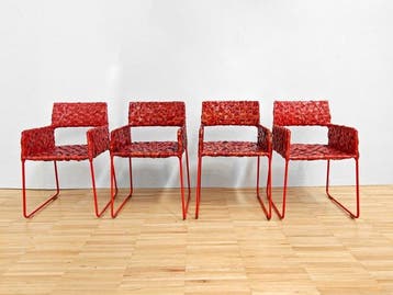 Driade - Maurizio Galante - Fauteuil (4) - Rikka - Leder,