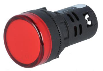 Controlelampje - LED indicator - 230V - 22mm - Rood, Ophalen of Verzenden, Nieuw, Schakelaar