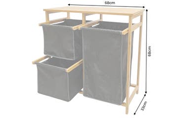 Wasmand LAGOON SPA 70cm bamboe natuurlijk donkergrijs -, Ophalen of Verzenden, Nieuw