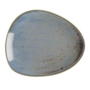 Borden | EMBER | Porselein | Blauw/Bruin | 6 Stuks |, Verzenden, Nieuw in verpakking