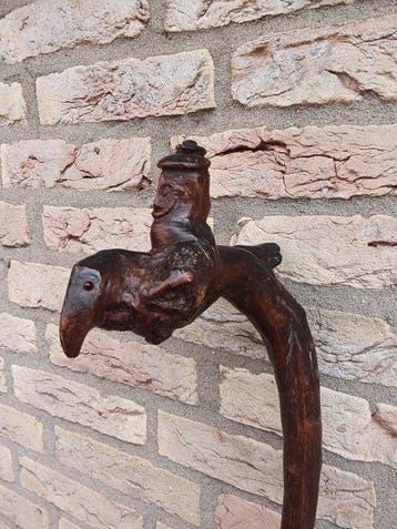 Wandelstok - Hout - Schwarzwalder wandelstok, Antiek en Kunst, Antiek | Overige Antiek