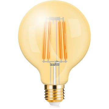 Voordeelpak 10x LED Lamp E27 Globe Filament - Brinton -, Ophalen of Verzenden, Nieuw, E27 (groot), Led-lamp