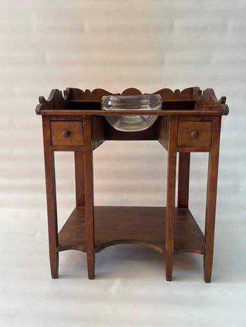 Wasbak - Hout, Glas