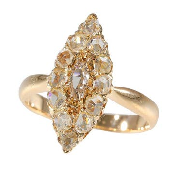 Ring - 18 karaat Roségoud - 0.20ct. tw. Diamant (Natuurlijk), Nieuw