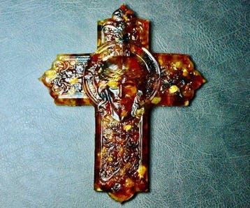 Wanddecoratie - Pressed Amber - Baltische barnsteen -