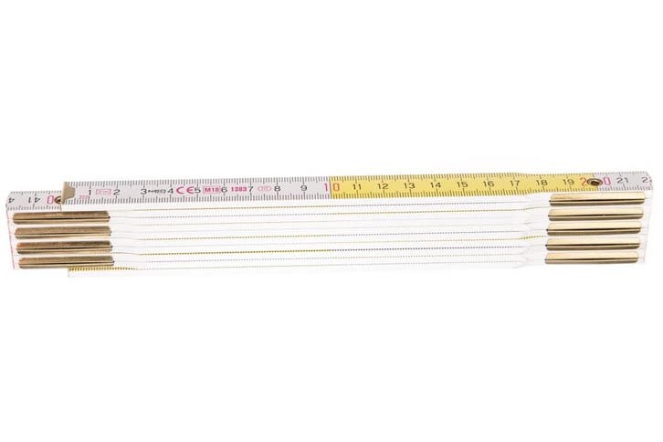 Opvouwbare duimstok - 2 meter - Hout + nylon coating, Doe-het-zelf en Verbouw, Overige Doe-het-zelf en Verbouw, Nieuw, Ophalen of Verzenden