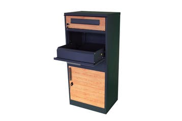 Pakketbrievenbus 50x38x112cm Staal | Nieuw | Scherpe Prijs, Tuin en Terras, Brievenbussen, Staal, Staande brievenbus, Nieuw, Ophalen of Verzenden