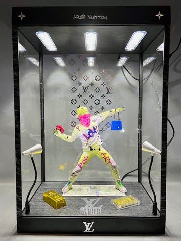 Orima Pop Art (XX) - Banksy Tag Led Showcase, Antiek en Kunst