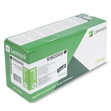 Lexmark 51B2000 toner zwart (origineel), Computers en Software, Verzenden, Nieuw, Toner, Lexmark