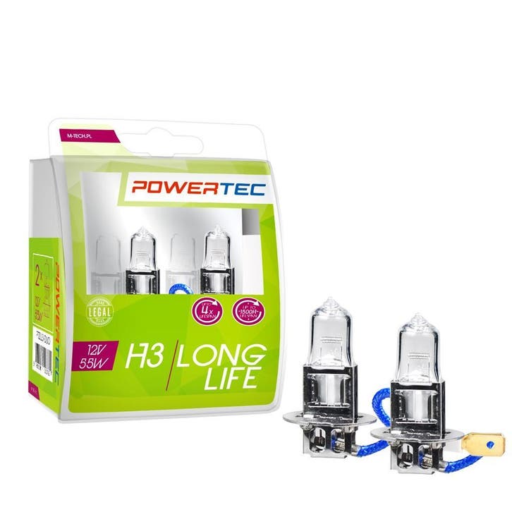 Powertec H1 12V - Long Life - Set, Auto-onderdelen, Verlichting, Nieuw, Alfa Romeo, Amerikaanse onderdelen, Audi, BMW, Citroën