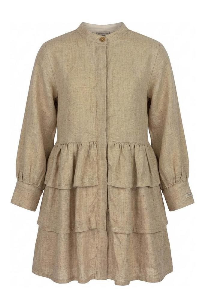 Donsje Amsterdam Jurk Meisjes in maat 116 Beige, Kinderen en Baby's, Kinderkleding | Overige, Jongen of Meisje, Zo goed als nieuw