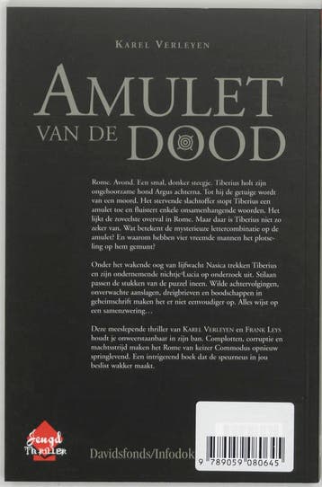 Amulet van de dood / Davidsfonds/Infodok-jeugd thriller, Boeken, Kinderboeken | Jeugd | 13 jaar en ouder, Verzenden, Gelezen, K. Verleyen