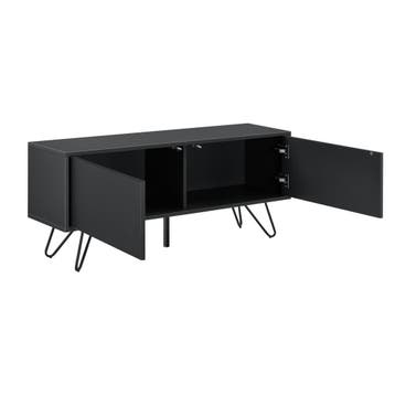 Commode Bollebygd 46,5x110x30 cm zwart, Verzenden, Nieuw