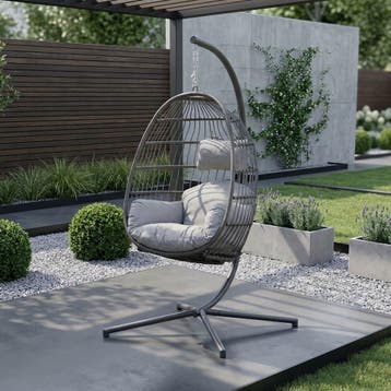 Verona hangstoel aluminium met standaard, Ophalen of Verzenden, Nieuw, Aluminium