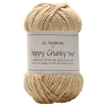 Go Handmade Happy Chunky Fine - 17855 Chai - Chenille Gare, Ophalen of Verzenden, Nieuw