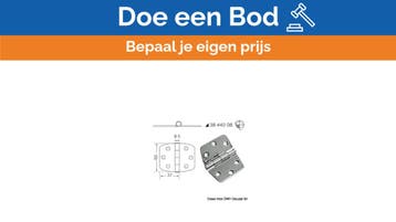 Bieden: Osculati Stainless Steel 316L Hinge, Ophalen of Verzenden, Nieuw, Kombuis en Sanitair, Zeilboot of Motorboot