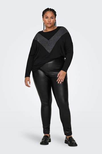 ONLY legging CARJESSIE leerlook Maat:, Verzenden, Overige kleuren
