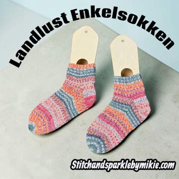 Handgebreide Landlust Enkelsokken – Orange Whitney, Kleding | Dames, Sokken en Kousen, Verzenden, Nieuw