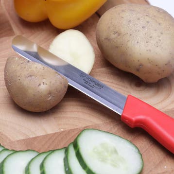 Solingen Tafelmes – Superscherp Microkartel – Brede Smee, Huis en Inrichting, Keuken | Bestek, Ophalen of Verzenden, Nieuw, Rvs of Chroom