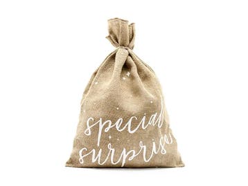 Jute Kerstman Zak Special Surprise (40x55cm), Ophalen of Verzenden, Nieuw