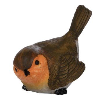 Beeldje roodborstje type 3 van 11 cm - Decoratie vogels, Ophalen of Verzenden, Nieuw