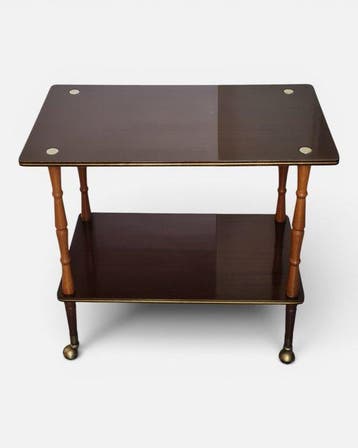 Bijzettafel - Elegante midcentury bijzettafel - serveertafel