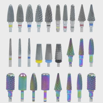 Professionele Wolframcarbide Nagelboor Bit Set - Voor Manicu, Verzenden, Nieuw