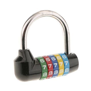 Hangslot met cijfercode - 5 cijfers - Zwart, Ophalen of Verzenden, Nieuw, IJzer, Slot
