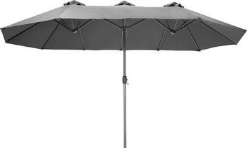 2dekans | tectake® - Dubbele parasol Silia - Terrasparasol -, Ophalen of Verzenden, Zo goed als nieuw