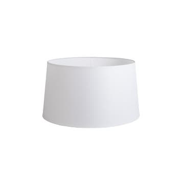 Linnen lampenkap wit 45 cm, Verzenden, Nieuw, Wit, Rond