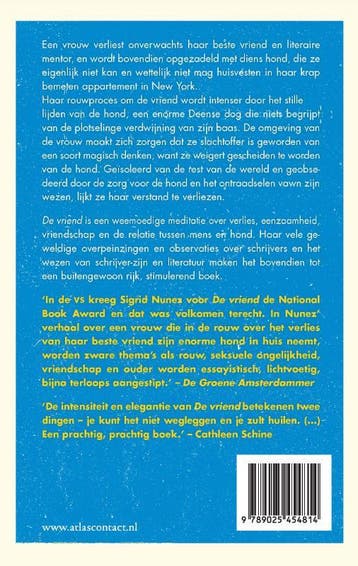 De vriend 9789025454814 Sigrid Nunez, Verzenden, Zo goed als nieuw, Sigrid Nunez