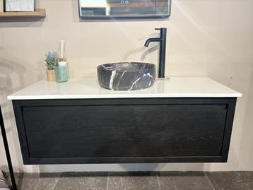 Stijlvol eiken hangend badmeubel / interieurmeubel 120 cm, Ophalen of Verzenden, Nieuw