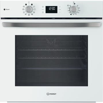 Indesit Inbouw Oven IO-258HS-W-UK 60cm Turn&Go Steam - Wit, Ophalen of Verzenden, Nieuw
