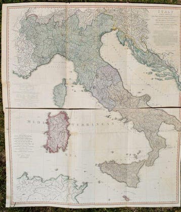 Italië - Italië; De la Rochette / William Faden - Italy with, Nieuw