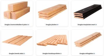 GROOT ASSORTIMENT DOUGLASHOUT | Tuinhout | Palen | Planken, Ophalen of Verzenden, Nieuw