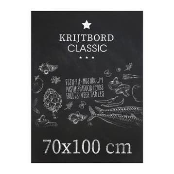 Krijtbord Classic 70x100 cm Verticaal en Horizontaal, Nieuw in verpakking