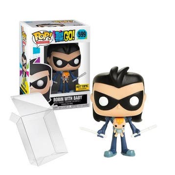 Funko Pop!  Teen Titans GO!  Robin With Baby #599 Hot Topic, Verzamelen, Poppetjes en Figuurtjes, Verzenden, Nieuw