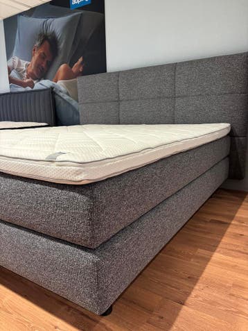 Auping boxspring Original Valencia, 180x200cm, Ophalen of Verzenden, 180 cm, 200 cm, Grijs