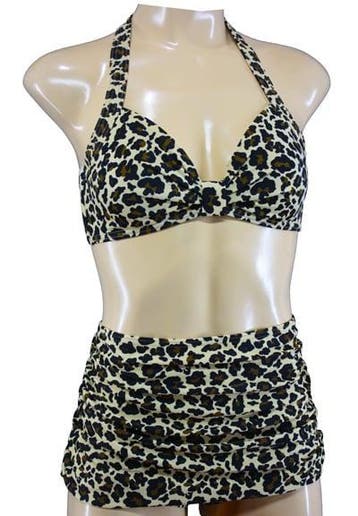 Aloha Beachwear, 50s Bikini in Leopard., Kleding | Dames, Badmode en Zwemkleding, Verzenden, Nieuw