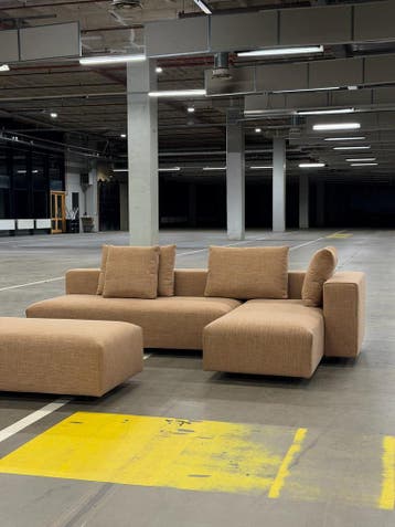 Montis Domino Bank | Modulair | Cognac | NIEUW + Garantie, Huis en Inrichting, Banken | Bankstellen, 250 tot 300 cm, Hoekbank
