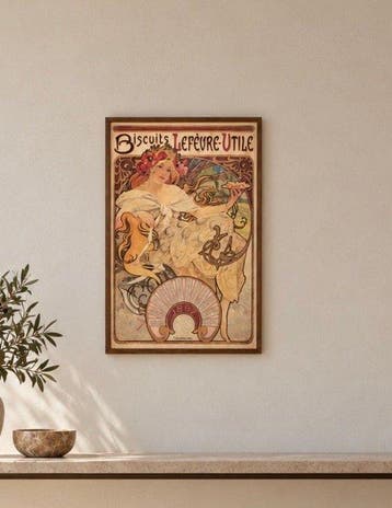 Alphonse Mucha (after) - Manifesto Art Nouveau per i