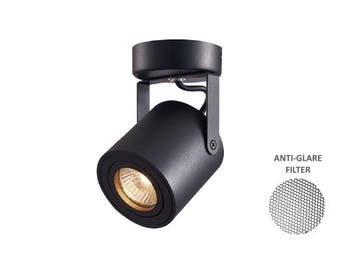 Veiling - 6x GU10 Opbouwspot Armatuur cilinder zand zwart dr, Nieuw