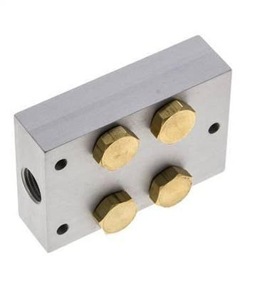 Manifold 2-Stations 5/2 5/3-weg Airtec M04/P04, Verzenden, Nieuw