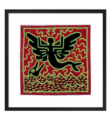 Keith Haring (1958-1990) - “Mermaid with dolphin, 1982”.