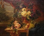 Adriana Haanen (1814-1895) - Bloem-en Fruitstilleven