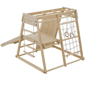 Klimrek Klimtop 7-in-1, voor binnen, van hout, inklapbaar, Verzenden, Nieuw